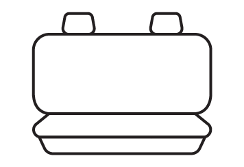 Rear seat cover pattern