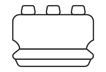 Rear seat cover pattern