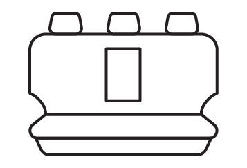 Rear seat cover pattern