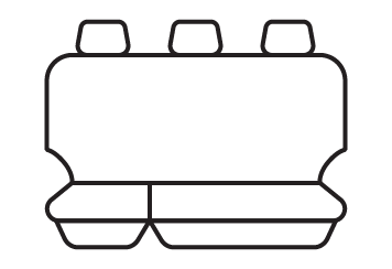 Rear seat cover pattern