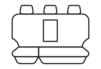 Rear seat cover pattern