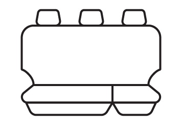 Rear seat cover pattern