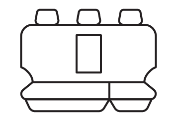 Rear seat cover pattern