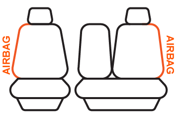 Front seat cover pattern