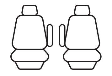Front seat cover pattern