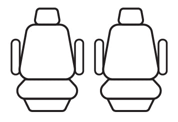 Front seat cover pattern