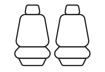Front seat cover pattern