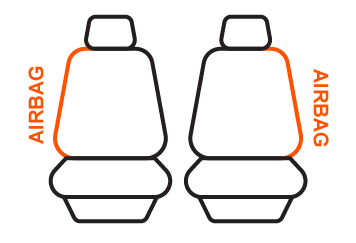 Front seat cover pattern