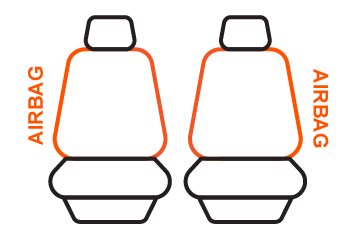 Front seat cover pattern