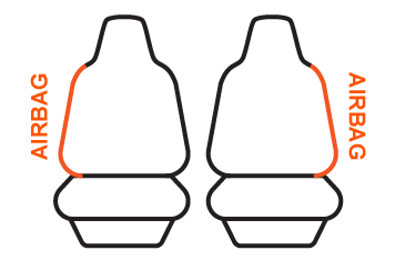 Front seat cover pattern