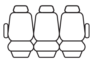 Rear seat cover pattern