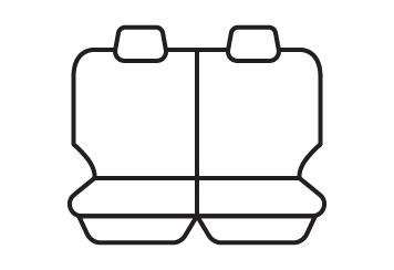 Third row seat cover pattern