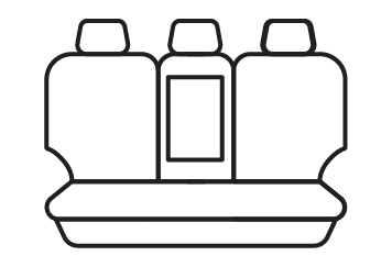 Rear seat cover pattern
