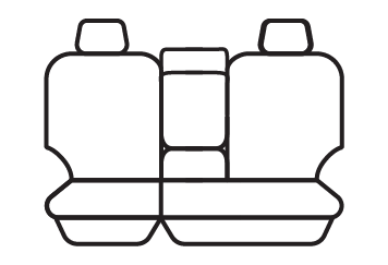 Rear seat cover pattern