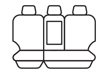 Rear seat cover pattern