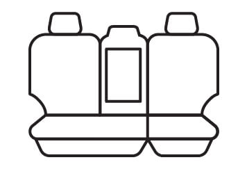 Rear seat cover pattern