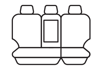Rear seat cover pattern