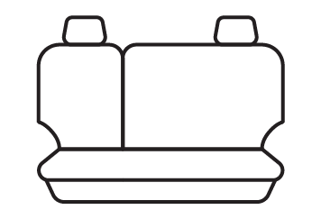 Rear seat cover pattern