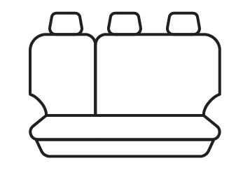 Rear seat cover pattern