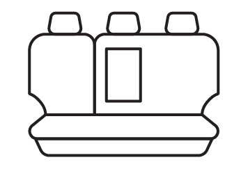 Rear seat cover pattern