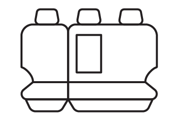 Rear seat cover pattern