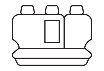 Rear seat cover pattern