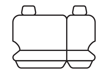 Rear seat cover pattern