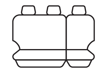 Rear seat cover pattern