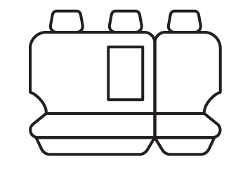 Rear seat cover pattern