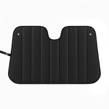 Black Universal Car Sunshade 144x68cm