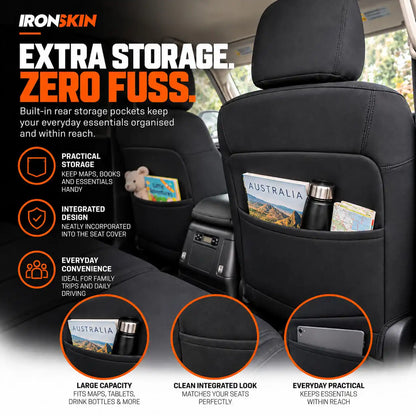 Toyota LandCruiser 79 Series Neoprene Seat Covers (10/1999-ON) - Two Row Bundle