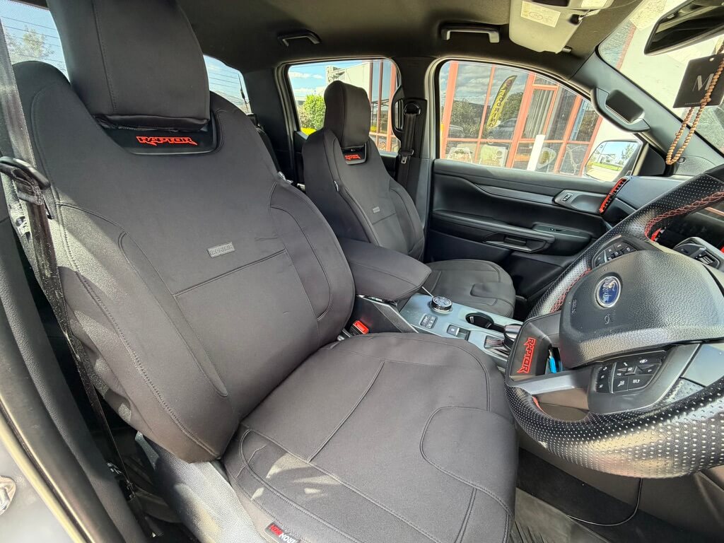 Ford Ranger Raptor RA Next-Gen IRONSKIN Neoprene Seat Covers (07/2022-ON)