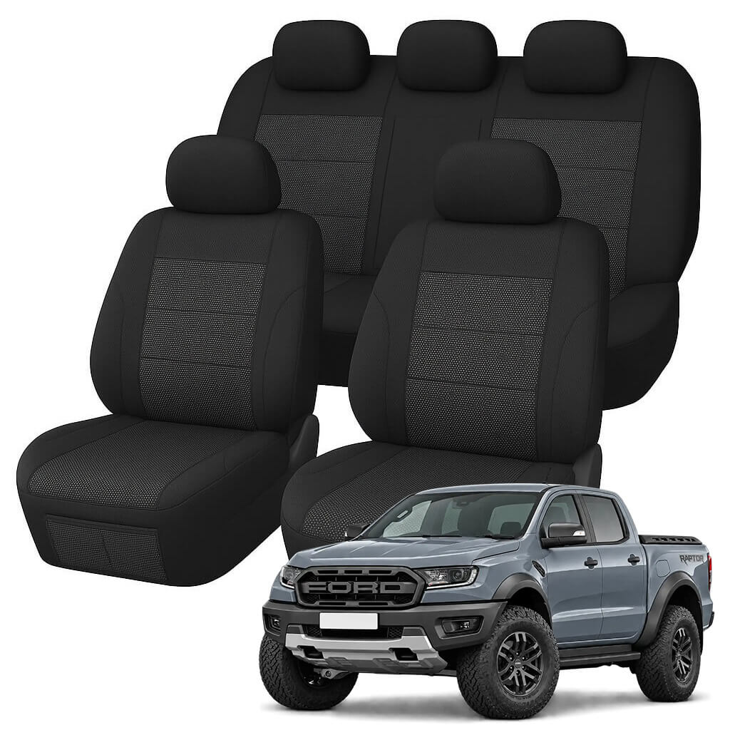 Ford Ranger Raptor PX3 Comfort Jacquard Seat Covers (07/2018-04/2022)