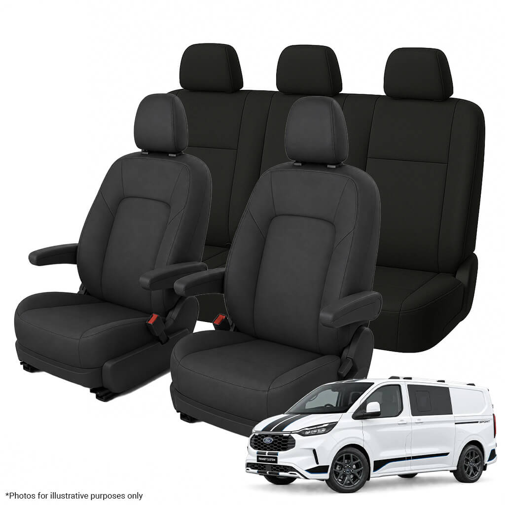 Ford Transit Custom AV Double Cab Neoprene Seat Cover Bundle (08/2023-ON)