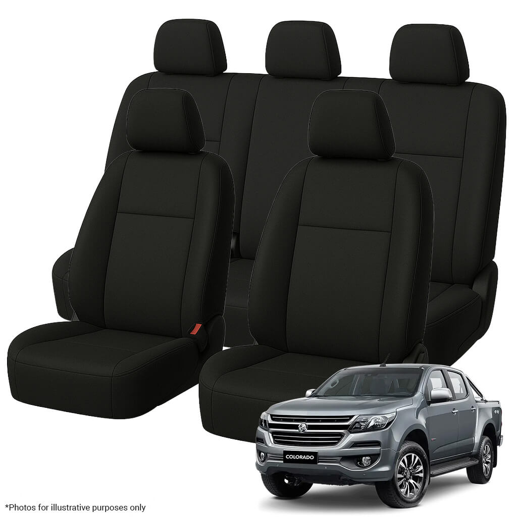 Holden Colorado RG Crew Cab Neoprene Seat Covers (06/2012-06/2020) - Two Row Bundle