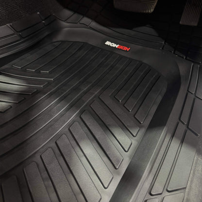 IRONSKIN Heavy-Duty Rubber Floor Mats (3 Piece Set)