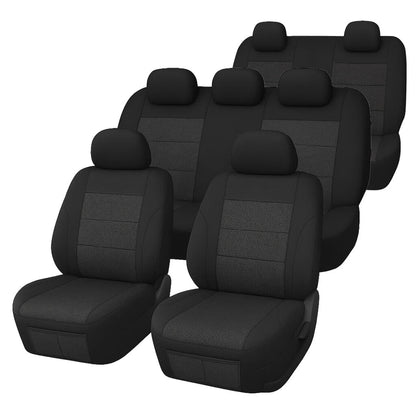 Mitsubishi Pajero V80 (7 Seater) Comfort Jacquard Seat Covers (11/2006-03/2021)