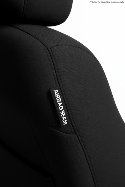 Volkswagen Amarok NF Dual Cab IRONSKIN Neoprene+ Seat Covers (06/2023-ON) Airbag Seam Close Up