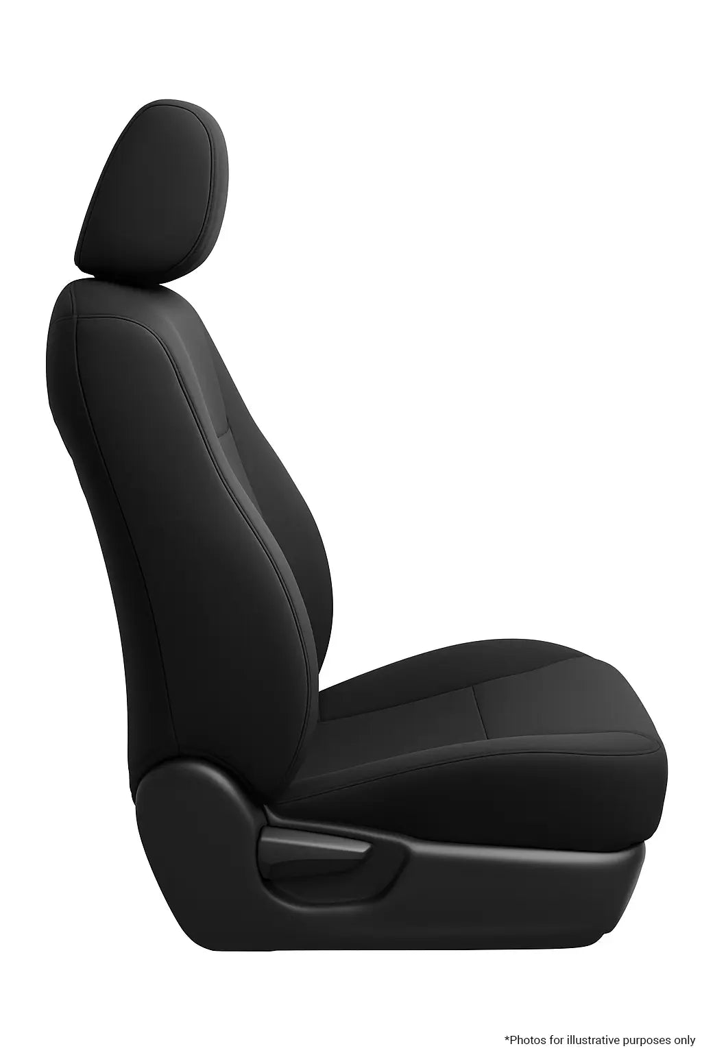 Mitsubishi Triton MQ/MR Dual Cab IRONSKIN Neoprene Seat Covers (01/2015-11/2023) Front Seat Side Angle