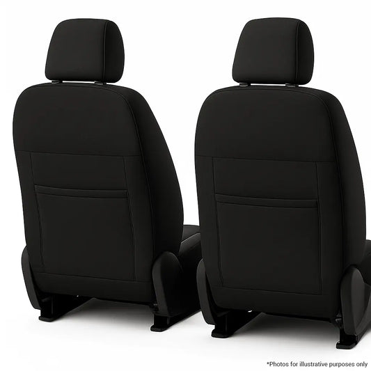 Isuzu D-MAX Single Cab IRONSKIN Neoprene+ Seat Covers (07/2020-ON) Front Seat Pair Rear Angle