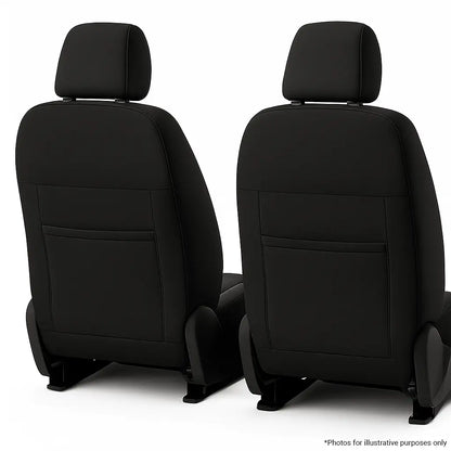 Mitsubishi Triton MQ/MR Dual Cab IRONSKIN Neoprene Seat Covers (01/2015-11/2023) Front Seat Pair Rear Angle