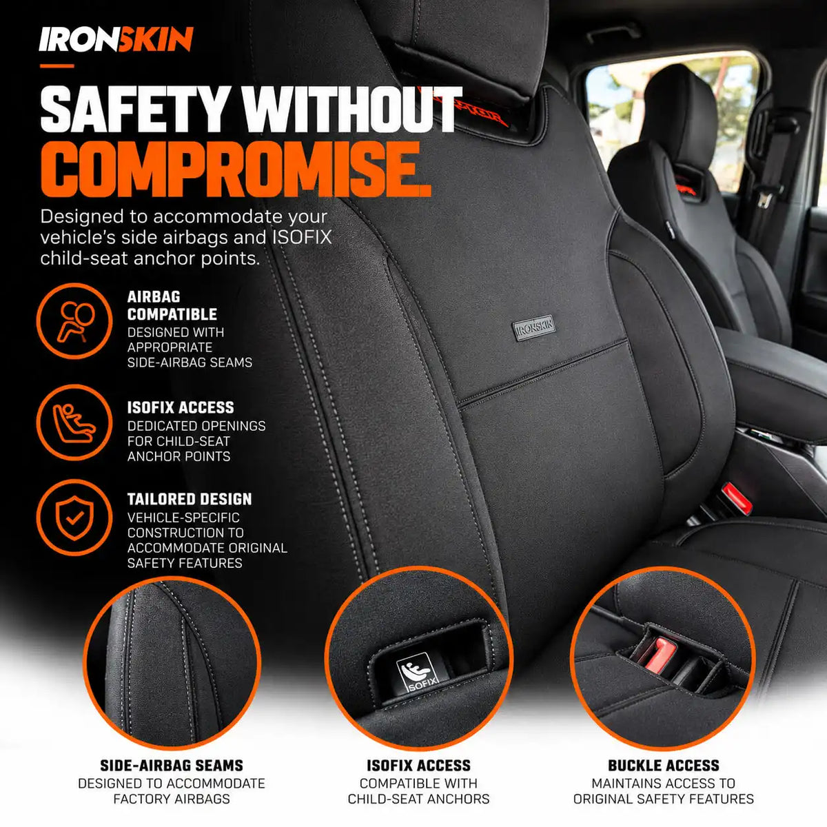 Toyota LandCruiser 79 Series Neoprene Seat Covers (10/1999-ON) - Two Row Bundle