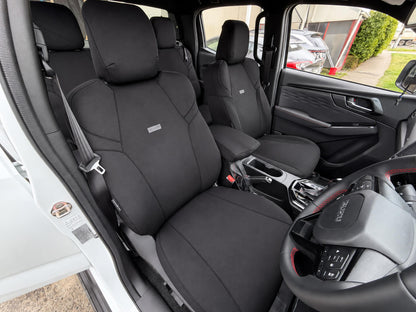 Isuzu D-MAX (RG) Dual Cab Neoprene Seat Covers (07/2020-ON) - Two Row Bundle