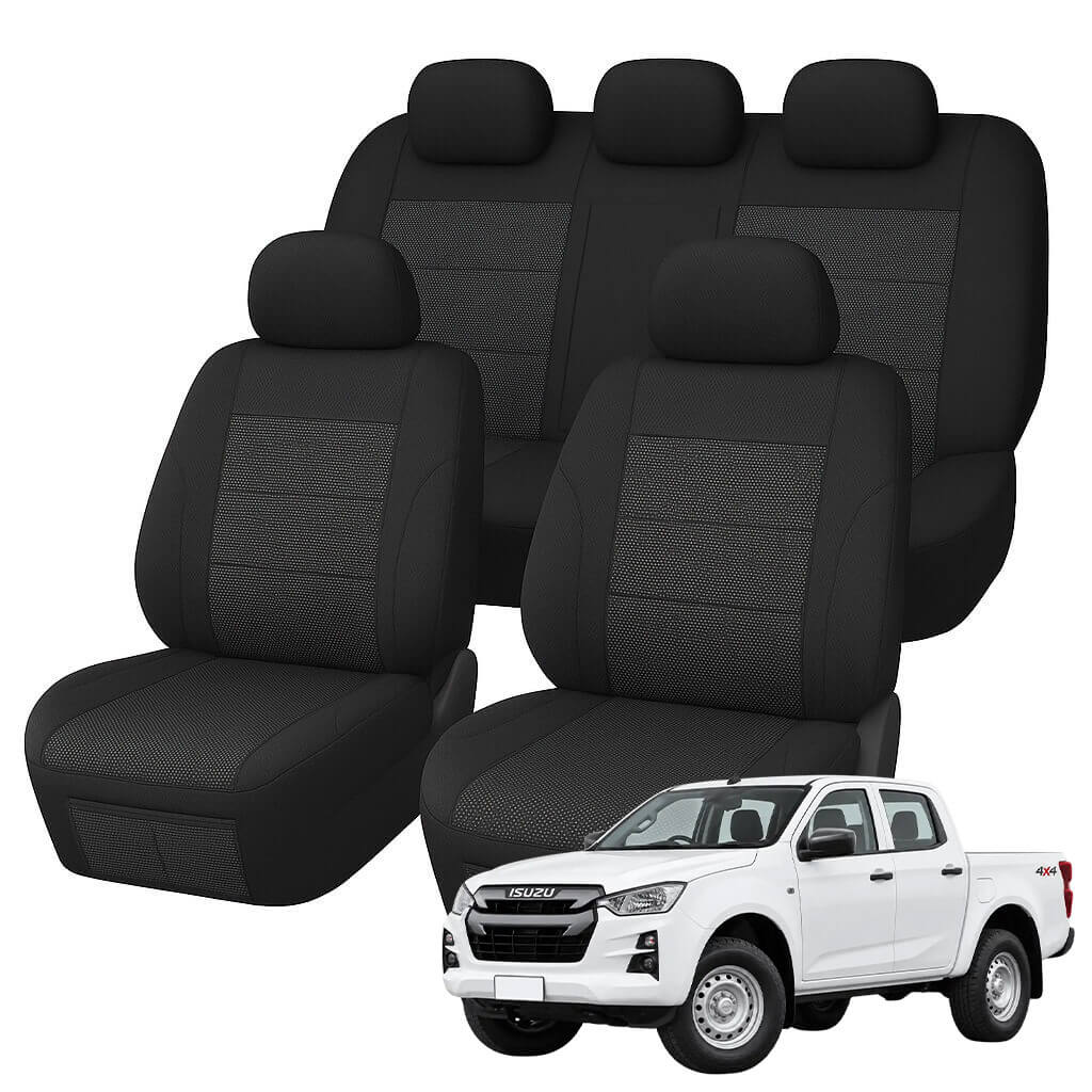 Isuzu D-MAX SX Crew Cab Comfort Jacquard Covers (07/2020-ON)