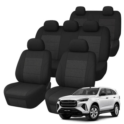 Isuzu MU-X RJ (7 Seater) Comfort Jacquard Seat Covers (06/2021-ON)