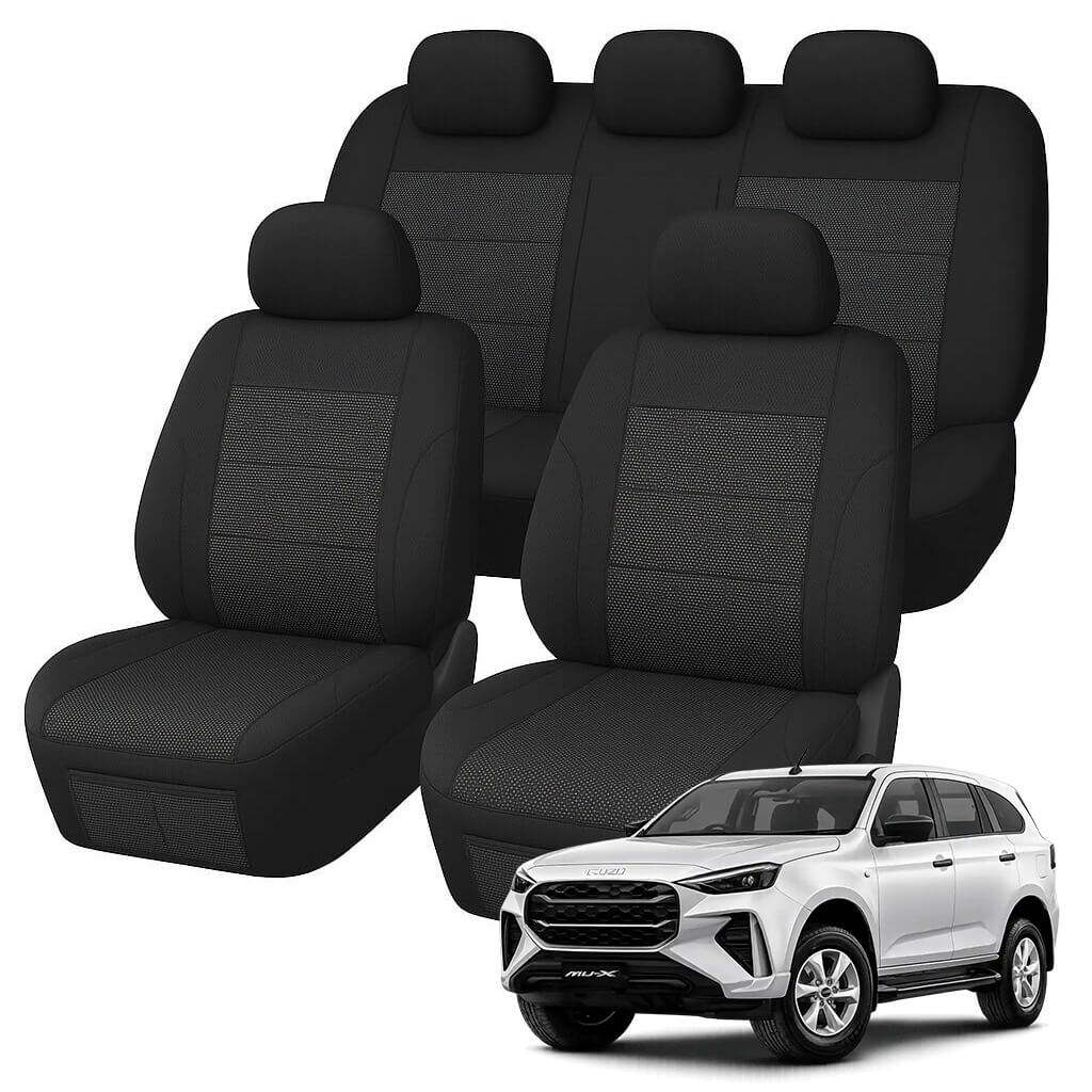 Isuzu MU-X RJ Comfort Jacquard Seat Covers (06/2021-ON)