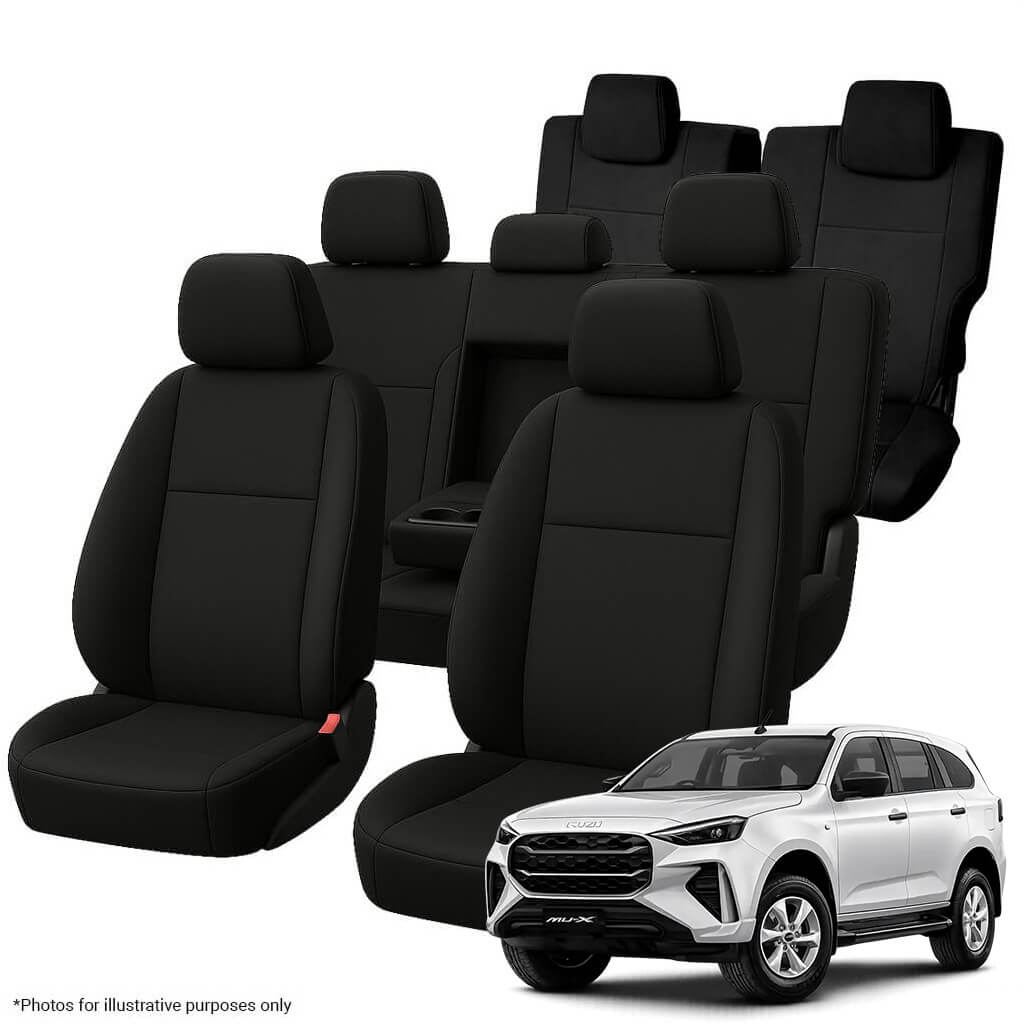Isuzu MU-X RJ Neoprene Seat Covers (06/2021-ON) - Three Row Bundle