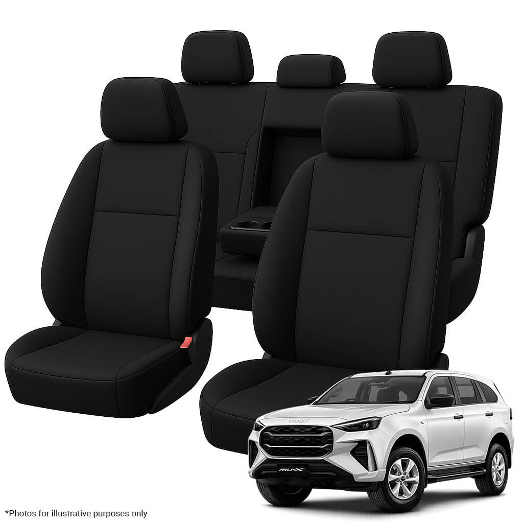 Isuzu MU-X RJ Neoprene Seat Covers (06/2021-ON) - Two Row Bundle