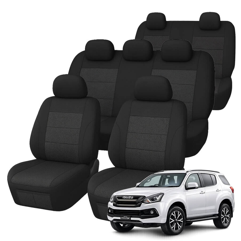 Isuzu MU-X UC (7 Seater) Comfort Jacquard Seat Covers (11/2013-05/2021)