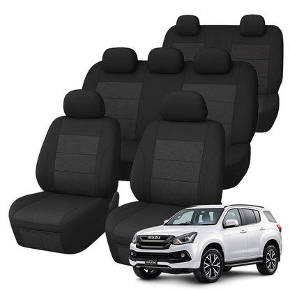 Isuzu MU-X UC (7 Seater) Comfort Jacquard Seat Covers (11/2013-05/2021)